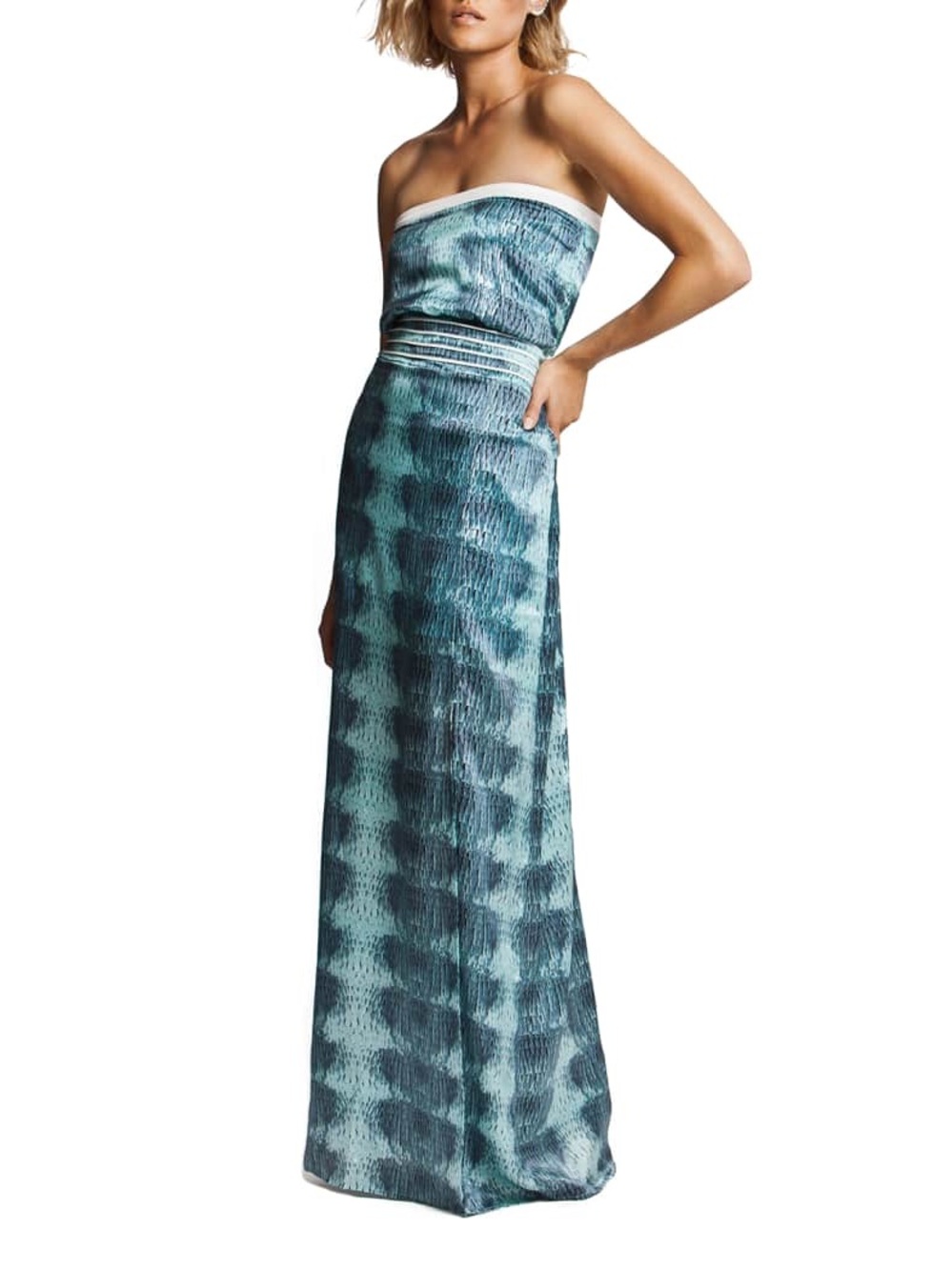 NWOT Silk Strapless Maxi Dress by AS by DF